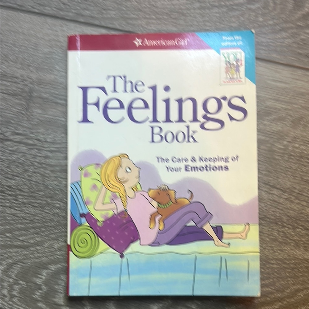 American Girl The Feelings Book with Purple and Green Accents